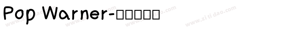 Pop Warner字体转换